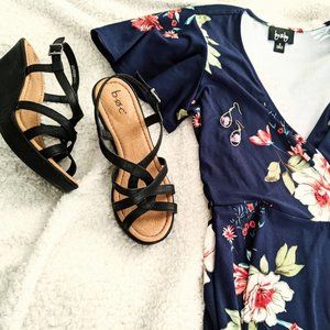 Strappy Black Wedges *SOLD*